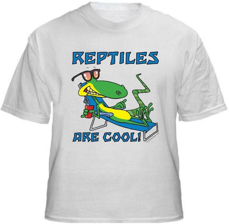 T-shirt Front: Reptiles Are Cool! T-Shirt
